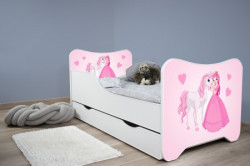 Dečiji krevet 160x80 cm happy kitty+fioka PRINCESS AND HORSE ( 7453 ) - Img 1