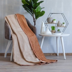 Dekordom ćebe acrylic plus 200x220 - 810-920 - brown plain ( 025380 )