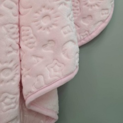 Dekordom ćebe cb emboss baby blanket - pembe ( 014711 )-2