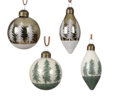 Dekordom dekoracija - hanging bauble glass 6cm 071510 - kmg ( 045647 )