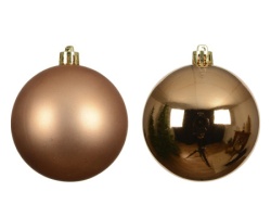Dekordom dekoracija - hanging bauble set mix 6pcs 8cm 022814 - brandy - kmg ( 045600 )