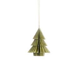 Dekordom novogodišnja dekoracija - hanging paper tree 10cm 1137187 - light green - edl ( 041378 )