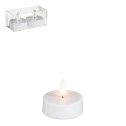 Dekordom novogodišnja dekoracija - led candle set 2pcs 1134728 - white - edl ( 041433 )-1