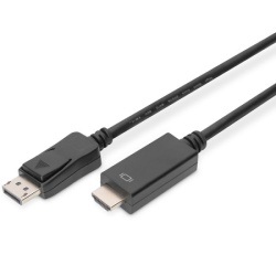 Digitus Kabl Display port 1.2 na HDMI2.0 4K 1m crni ( ak-340303-010-s )
