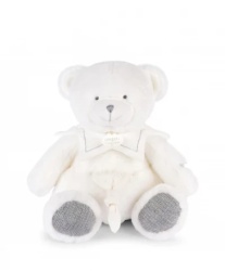 Doudou Plišani meda sa mazilicom - sivi 30cm ( DC4339 )