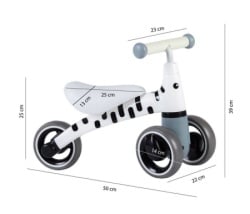 Ecotoys tricikl guralica za decu zebra ( LB1603 WHITE )-3