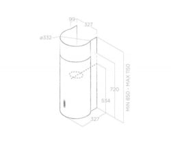 Elica aspirator stone ix/a/33-2