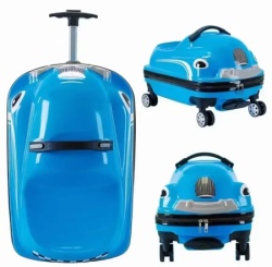 Enjoy kofer dečiji kick 16" blue car ( 71391 )