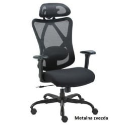  Ergo office plus - Radna anatomska stolica L2 - Crna-1