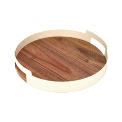 Estia es01-24901 poslužavnik bagremovo drvo metal 30x4cm