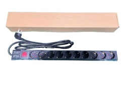 ExeLink Razvodni PDU panel za rack 19 in, sa 10 utičnih mesta, kabl 2m (aluminijum) ( EXE120 )