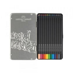 Faber Castell  116413 Black Edition 1/12 metalna kutija Drvene bojice  ( G498 ) -1