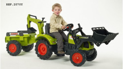 Falk Toys Traktor na pedale sa prikolicom i kašikom 2070Y