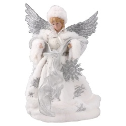 Festa angel 10 novogodišnja dekoracija vila srebrna 30cm ( 750063 )