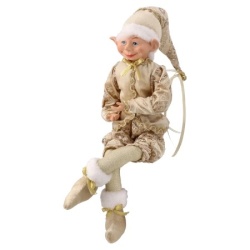 Festa ralphie novogodišnja dekoracija patuljak zlatna 43cm ( 740057 )