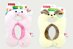 Fisher Price plišani putni jastuk bež i roze 35cm ( 734178 )