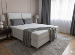 Francuski ležaj London krem 2000x1600 ( 864-524 )