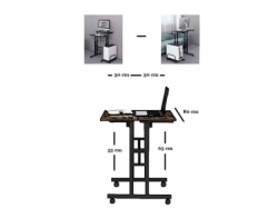 Futrix Kompjuterski sto sa metalnim nogama stojeći i sedeći položaj ( 31556 ) -3