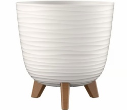 Gardino saksija sa nogarima finesa 30cm bela ( 15346 )