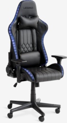 Gejmerska stolica sa LED crna