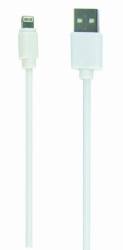 Gembird CC-USB2-AMLM-W-1M  USB 2.0 A-plug to 8-pin usb Apple iphone cable 1M White-2