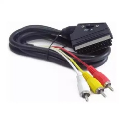 Gembird CCV-519-001 audio-video 1.8m Kabl Skart - 3 činča sa prekidačem