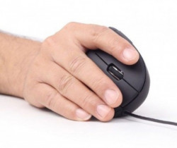 Gembird ergonomic 6-button optical mouse, black 95mm MUS-ERGO-01 - Img 1