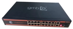 Gembird POE-GS1016PS1 GMB Switch,16 PoE 100/1000M, 2 UP-Link 100/1000M +1 SFP port,52V 300W,30W/PoE,VLAN,250