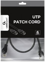 Gembird PP6U-0.25M/BK mrezni kabl, CAT6 UTP Patch cord 0.25m black - Img 1