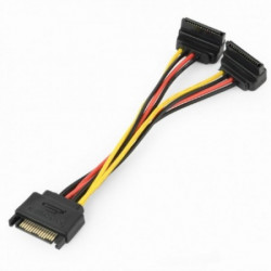 Gembird SATA power splitter cable with angled(90) output connectors, 0.15 m CC-SATAM2F-02 - Img 3
