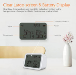 Gembird ZIGBEE-SMART-TEMPERATURE-HS05 alexa smart zigbee temperature and humidity sensor wireless Lu - Img 4