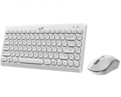 Genius LuxeMate Q8000 Wireless USB YU bela tastatura + miš - Img 3