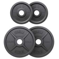 Gorilla Sports Olimpijski tegovi od livenog gvožđa 50/51 mm ( 101188-00002-0032 )