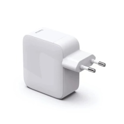 Hama brzi punjac gan, 2xusb-c, pd 65w, beli, kabl  koji se izvlaci ( 200025 ) -3