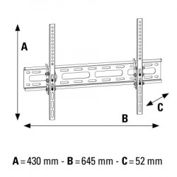 Hama lcd nosac, tilt, 32-75", vesa do 600x400, crni ( 108717 ) - Img 2