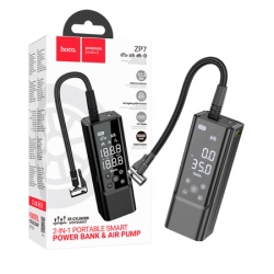 Hoco kompresor pametni, 5000 mah, LED displej, USB type c - zp7 maddy