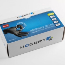 Hogert HT5K774 rukavice nitrilne crne, veličine L i XL, 100 komada ( HT5K774-L )