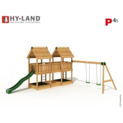 Hy-Land EN 1176 javno igralište Jungle Gym - Projekat 4 sa ljuljaškama - Img 2