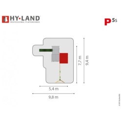 Hy-Land EN 1176 javno igralište Jungle Gym - Projekat 5 sa ljuljaškama - Img 2