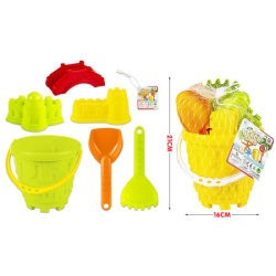Igračka za plažu pesak x174 set 61 kantica lopatica grabuljica 3modle u više boja ( 70339 )