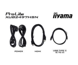 Iiyama 24" xub2497hsn-b1 1920 x 1080 100hz, 1ms, usb hub type c  65w, rj45 ( 5732 )-2
