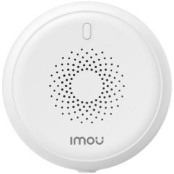 Imou Gas leak sensor with low-current gas sensor and built-in temperature compensation, detects combustible gas molecules, triggers 85dB au