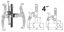 Ingco radapciger 3 kraka 4" ( HGP08034 )
