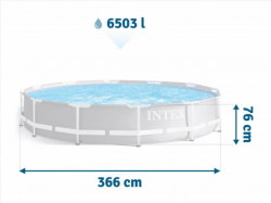 Intex Prism Frame Porodični bazen sa metalnom konstrukcijom 366x76 cm ( 26710 ) - Img 2