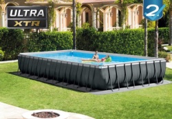 Intex Ultra XTR Frame pravougaoni bazen sa metalnom konstrukcijom i peščanom filtracijom 9.75 x 4.88 x 1.32 m ( 26374 )
