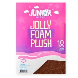 Junior jolly plush foam eva pena pliš a4 10k - odaberite nijansu braon ( 134227 )