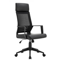 Kancelarijska fotelja 611610 Tamno sivi mesh /crna ledja 590x620x1170(1270)mm ( 755-839 ) - Img 1