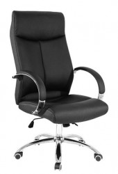 Kancelarijska stolica FORD HB od eko kože - Crna - Img 1