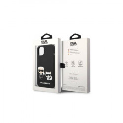 Karl Lagerfeld Futrola za iPhone 14 Black MagSafe Liquid Silicone Karl & Choupette ( GSM168039 ) - Img 3