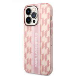 Karl Lagerfeld futrola za iPhone 14 pro max mono vertical stripe pink ( KLHCP14XHKLSPCP ) - Img 2